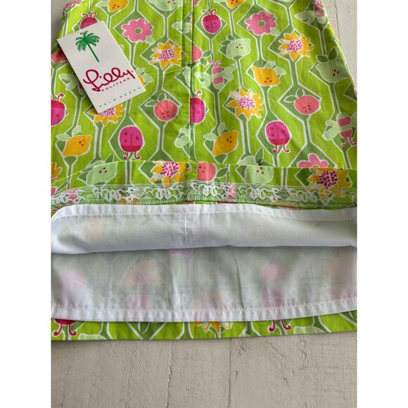 Y2K Vintage Lilly Pulitzer Little Lilly Bardot Green A-Maze-Ing Dress 3T NWT - Picture 5 of 6